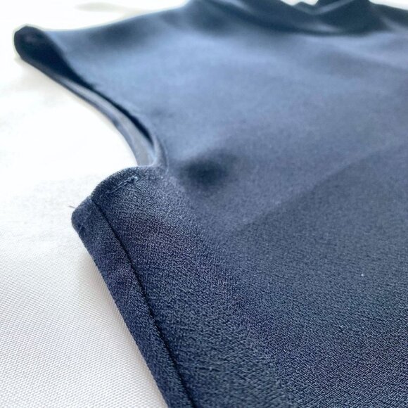 TED BAKER VANIAH NAVY TANK BLOUSE EASY LONGLINE TOP - M - Picture 8 of 10